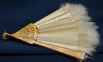 a%20wooden%20hand%20fan%20with%20silk%20and%20feathers